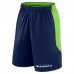 Seattle Seahawks Fanatics College Navy/Neon Green Launch Shorts
