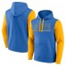 Los Angeles Chargers Fanatics Powder Blue/Gold Outline Pullover Hoodie
