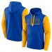 Los Angeles Rams Fanatics Outline Pullover Hoodie - Royal/Gold