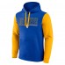 Los Angeles Rams Fanatics Outline Pullover Hoodie - Royal/Gold