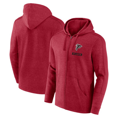 Толстовка Atlanta Falcons Fanatics Heather Red Gains Full-Zip