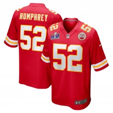 Игровая форма Creed Humphrey Kansas City Chiefs Nike Super Bowl LVIII Game - Red