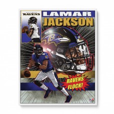 Lamar Jackson Baltimore Ravens Unsigned 16 x 20 Photo Print - Art by Brian Kong