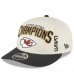Бейсболка Kansas City Chiefs New Era Super Bowl LVIII Champions Locker Room Low Profile 9FIFTY- Cream/Black