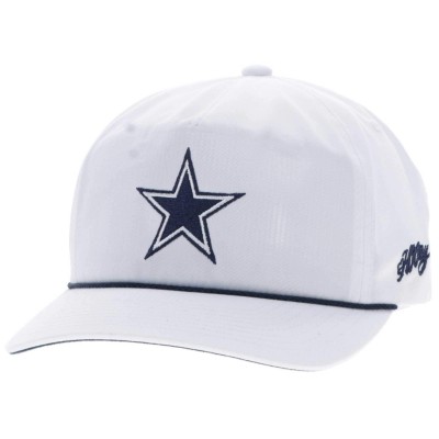 Бейсболка Dallas Cowboys HOOey White Star Logo Rope