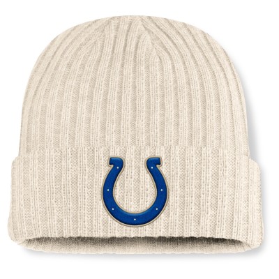 Indianapolis Colts Fanatics Oatmeal Bleached Cuffed Knit Hat