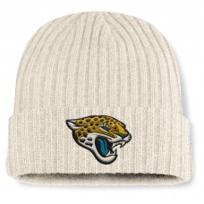 Jacksonville Jaguars Fanatics Oatmeal Bleached Cuffed Knit Hat