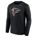 Футболка с длинным рукавом Atlanta Falcons Black Primary Logo