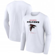 Футболка с длинным рукавом Atlanta Falcons Team Lockup - White