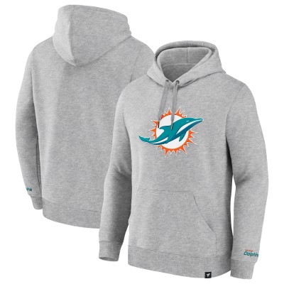 Толстовка Miami Dolphins Fanatics Heather Gray Legacy Fleece