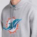 Толстовка Miami Dolphins Fanatics Heather Gray Legacy Fleece