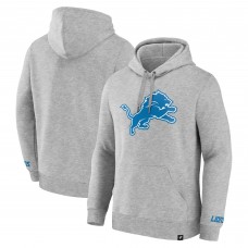 Толстовка Detroit Lions Fanatics Heather Gray Legacy Fleece