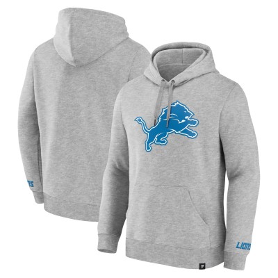 Толстовка Detroit Lions Fanatics Heather Gray Legacy Fleece