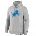 Толстовка Detroit Lions Fanatics Heather Gray Legacy Fleece