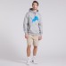 Толстовка Detroit Lions Fanatics Heather Gray Legacy Fleece