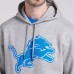 Толстовка Detroit Lions Fanatics Heather Gray Legacy Fleece
