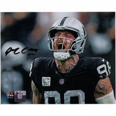 Maxx Crosby Las Vegas Raiders Autographed Fanatics Authentic 8 x 10 Scream Photograph