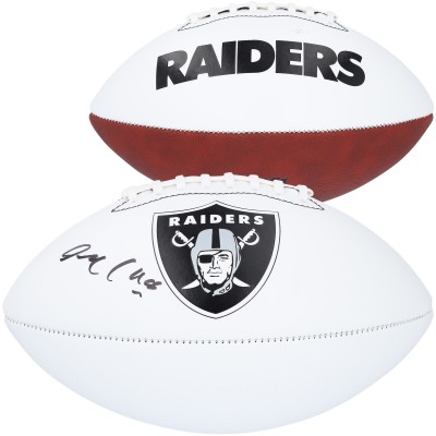 Maxx Crosby Las Vegas Raiders Autographed Fanatics Authentic Franklin White Panel Football