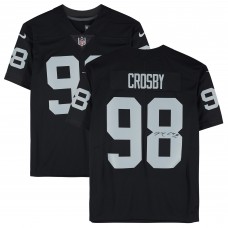 Maxx Crosby Las Vegas Raiders Autographed Fanatics Authentic Nike Black Limited Jersey