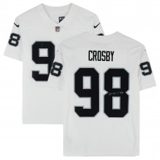 Maxx Crosby Las Vegas Raiders Autographed Fanatics Authentic Nike White Limited Jersey