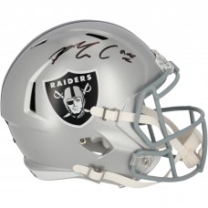 Maxx Crosby Las Vegas Raiders Autographed Fanatics Authentic Riddell Speed Replica Helmet
