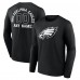 Футболка с длинным рукавом Philadelphia Eagles Personalized Name & Number Monochrome - Black