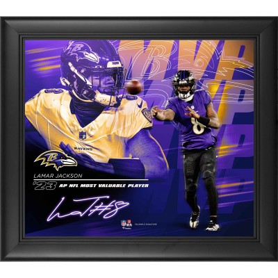 Lamar Jackson Baltimore Ravens Fanatics Authentic 2023 NFL MVP 15 x 17 Collage