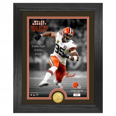 Cleveland Browns Myles Garrett Highland Mint 13 x 16 2023 NFL Defensive Player of the Year Bronze Coin Photo Mint