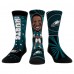 Три пары носков Jalen Hurts Philadelphia Eagles Rock Em Socks Unisex Bobblehead