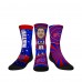 Подростковая Buffalo Bills Josh Allen Rock Em Socks Three-Pack Bobblehead Crew Socks Set Подростковая Buffalo Bills Josh Allen Rock Em Socks Three-Pack Bobblehead Crew Socks Set