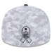 Бейсболка San Francisco 49ers New Era 2024 Salute To Service Low Profile 59FIFTY - Arctic Camo/Graphite