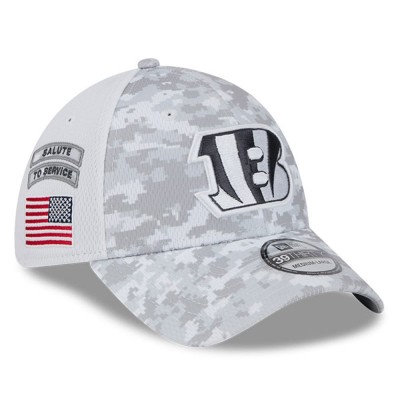 Бейсболка Cincinnati Bengals New Era 2024 Salute To Service Digital Camo 39THIRTY - White