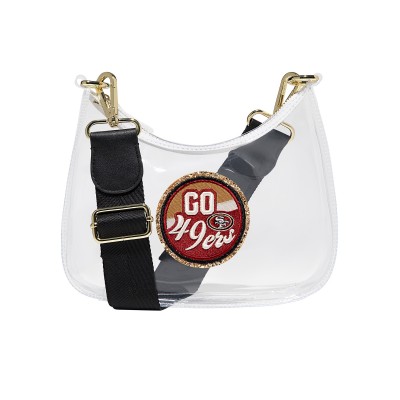 San Francisco 49ers Stoney Clover Clear Curved Crossbody