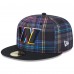 Бейсболка Washington Commanders New Era 2024 NFL Crucial Catch Plaid 59FIFTY - Black