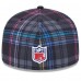 Бейсболка Washington Commanders New Era 2024 NFL Crucial Catch Plaid 59FIFTY - Black