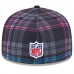 Бейсболка San Francisco 49ers New Era 2024 NFL Crucial Catch Plaid 59FIFTY - Black