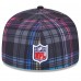 Бейсболка Shield Merchandise New Era 2024 NFL Crucial Catch Plaid 59FIFTY - Black