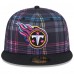 Бейсболка Tennessee Titans New Era 2024 NFL Crucial Catch Plaid 59FIFTY - Black