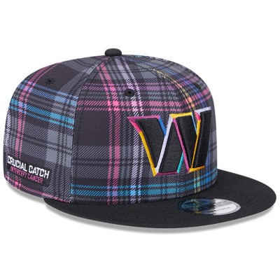 Бейсболка Washington Commanders New Era 2024 NFL Crucial Catch Plaid 9FIFTY - Black