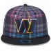 Бейсболка Washington Commanders New Era 2024 NFL Crucial Catch Plaid 9FIFTY - Black