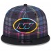 Бейсболка New York Jets New Era 2024 NFL Crucial Catch Plaid 9FIFTY - Black