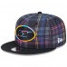 Бейсболка New York Jets New Era 2024 NFL Crucial Catch Plaid 9FIFTY - Black