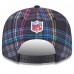 Бейсболка New Era 2024 NFL Crucial Catch Plaid 9FIFTY - Black