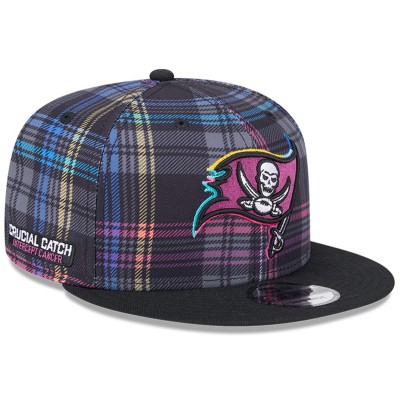 Бейсболка Tampa Bay Buccaneers New Era 2024 NFL Crucial Catch Plaid 9FIFTY - Black