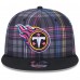 Бейсболка Tennessee Titans New Era 2024 NFL Crucial Catch Plaid 9FIFTY - Black