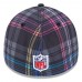 Бейсболка Washington Commanders New Era 2024 NFL Crucial Catch Plaid 39THIRTY - Black