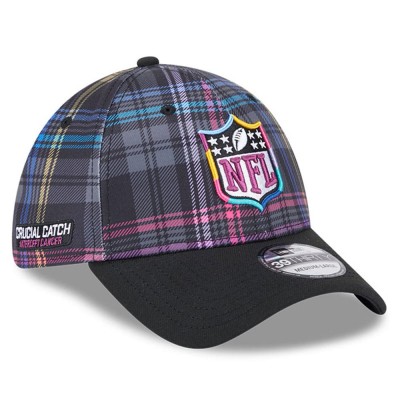 Бейсболка New Era 2024 NFL Crucial Catch Plaid 39THIRTY - Black