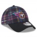Бейсболка Tennessee Titans New Era 2024 NFL Crucial Catch Plaid 39THIRTY - Black