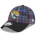 Бейсболка Jacksonville Jaguars New Era 2024 NFL Crucial Catch Plaid 9FORTY - Black