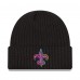 Шапка New Orleans Saints New Era 2024 NFL Crucial Catch Cuffed Knit - Black Шапка New Orleans Saints New Era 2024 NFL Crucial Catch Cuffed Knit - Black